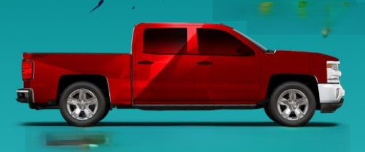 Short bed pickup showing full wrap coverage without roof and bumper